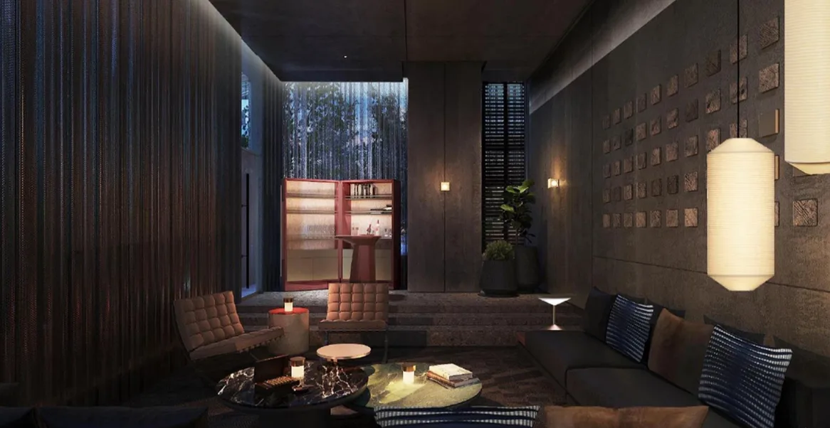 Aetas Seputeh - Seputeh Image shows a lounge area with sofas, chairs, tables, and decorative wall features. in Kuala Lumpur, Freehold property development, render