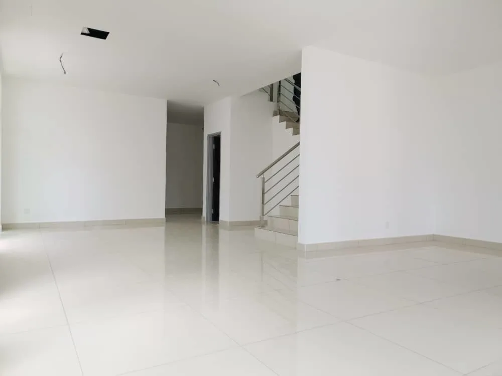 KSL Mutiara Bestari Taman Nusa Bestari Empty living room with staircase in Skudai, Freehold property development, photo