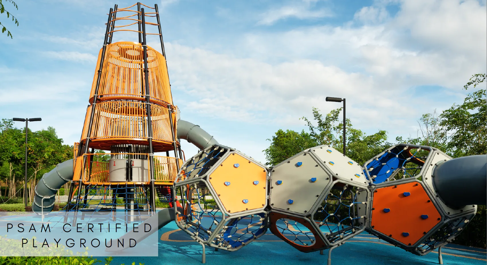 M Sinar @ Southville City Image shows the playground facility with climbing structure and geometric climbing domes. in Bangi, Freehold property development, photo
